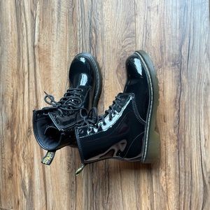 LIKE NEW Dr Marten patent booties